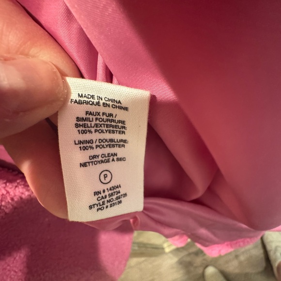 Avec Les Filles Pink Teddy Jacket - Picture 4 of 4